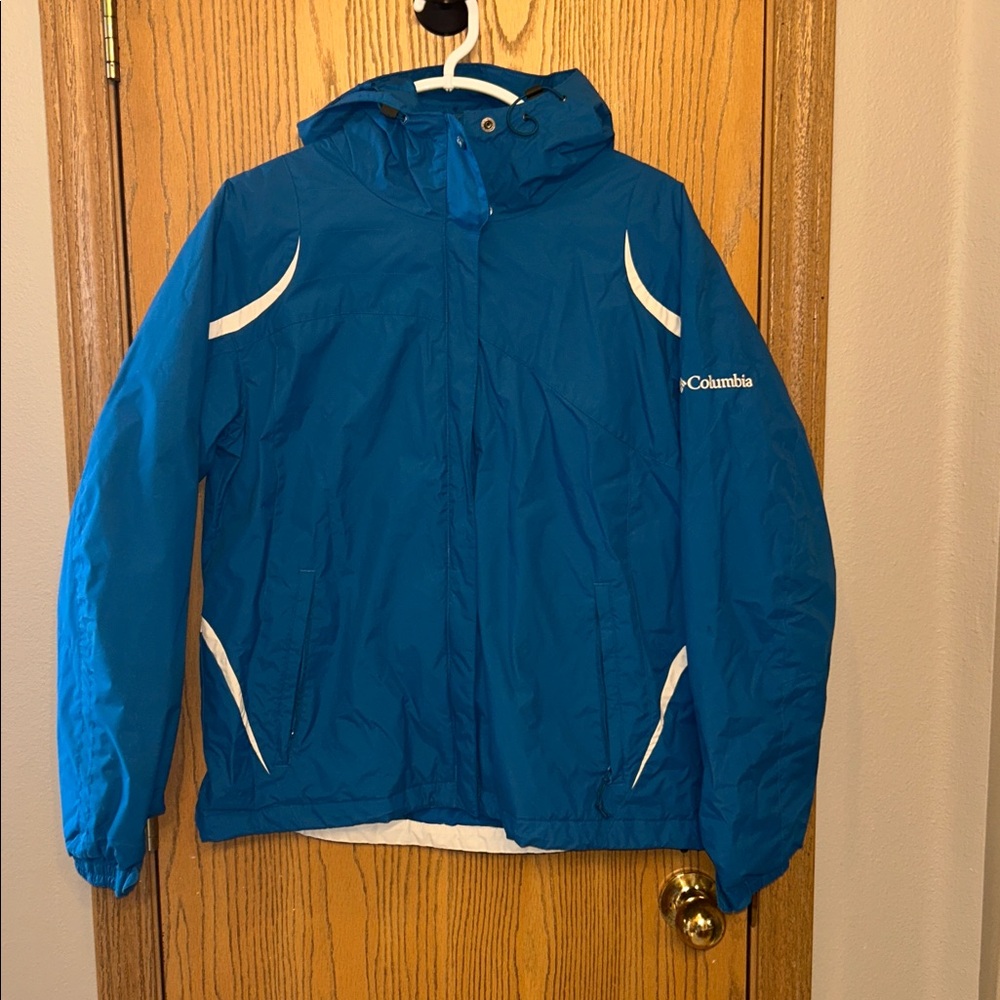 Columbia Teal/Blue Hooded Jacket